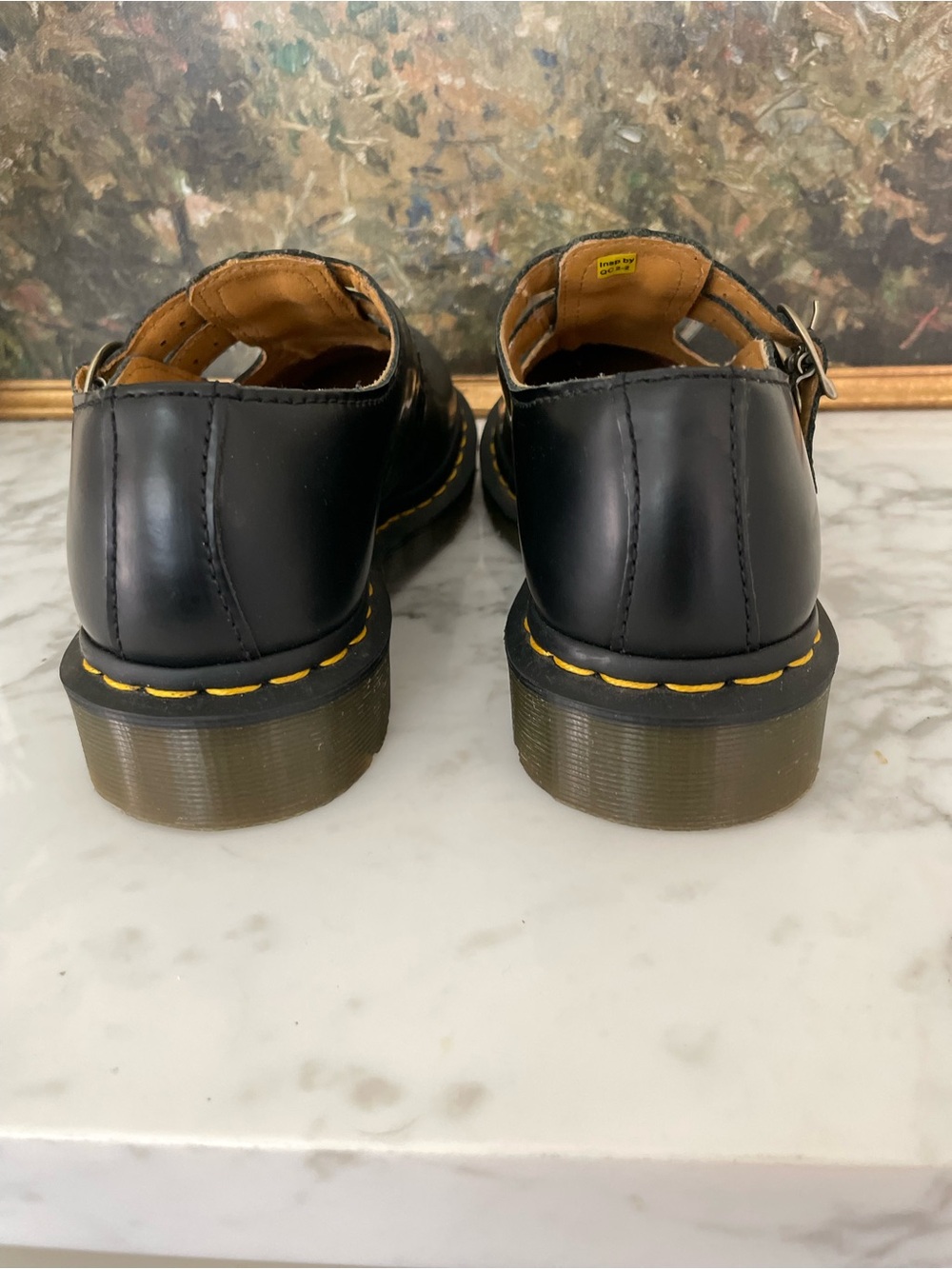 Dr. Martens Mary‎ Jane Shoes  Black Leather Womens Size 7 - Picture 4 of 8